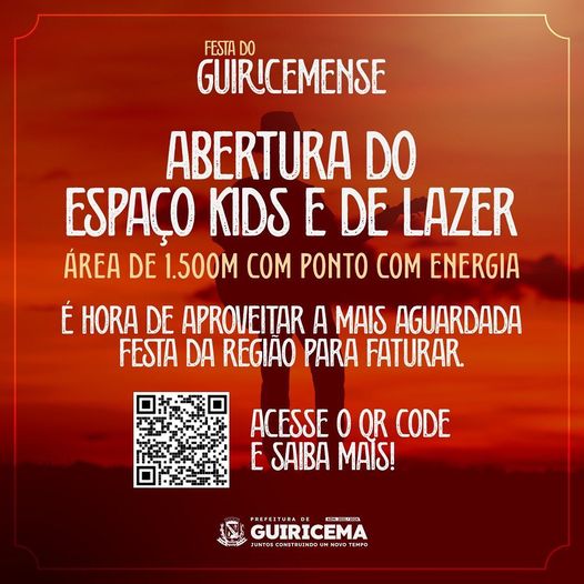 Abertura do espaço kids e de lazer na Festa do Guiricemense 2022