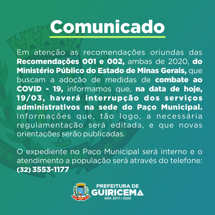 PREFEITURA DE GUIRICEMA_comunicado_paço-municipal